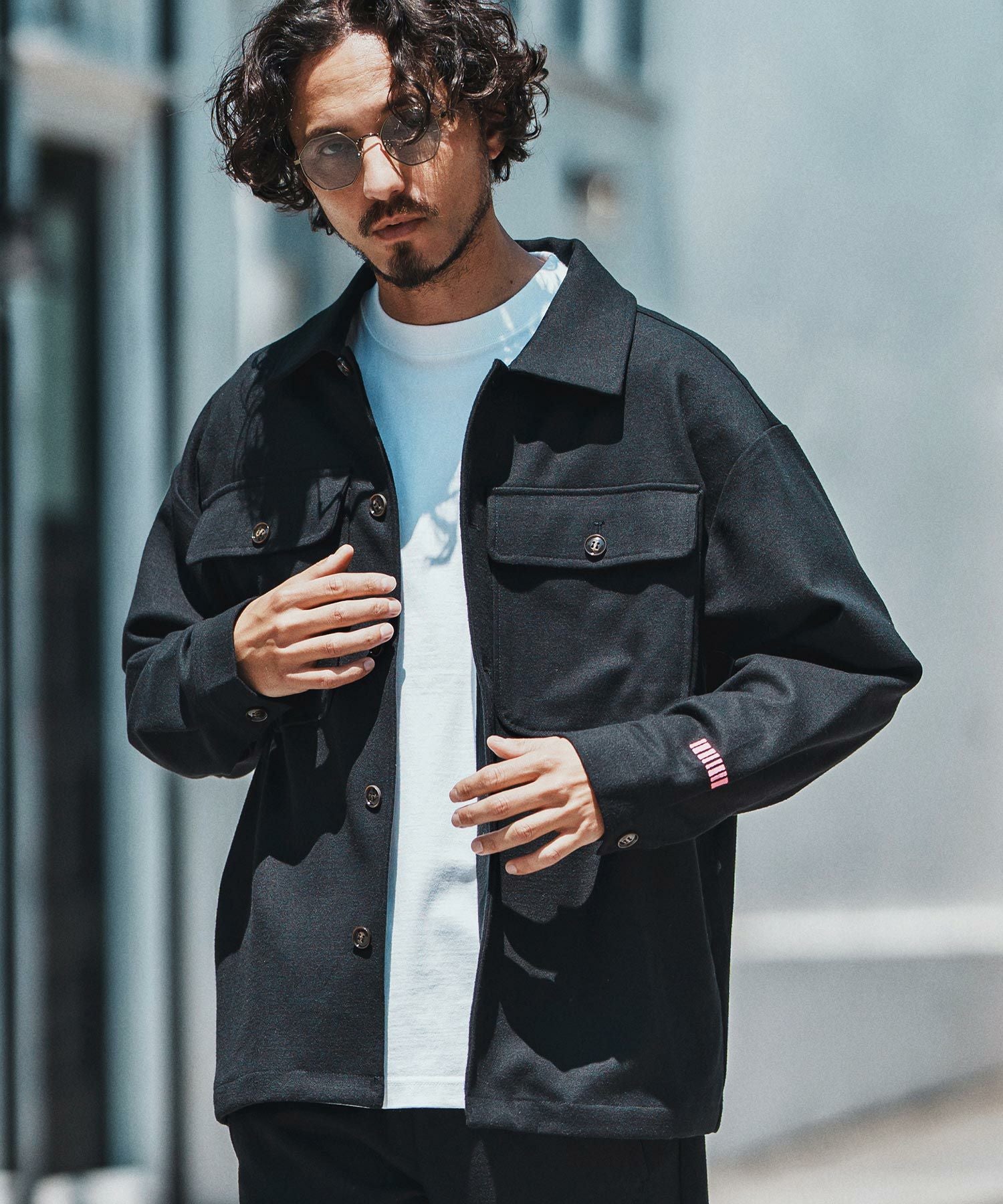 felkod(フィルコッド)】Soft Drape CPO Shirts CPOシャツ(F25A140