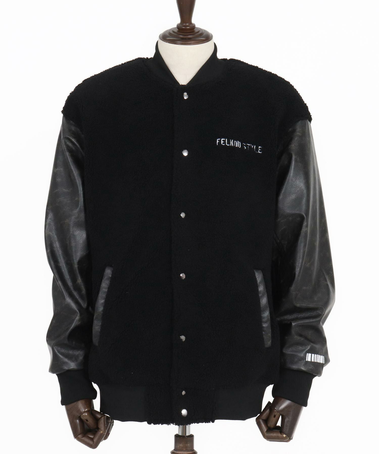 felkod(フィルコッド)】Soft Boa Stadium Jumper スタジアムジャンパー