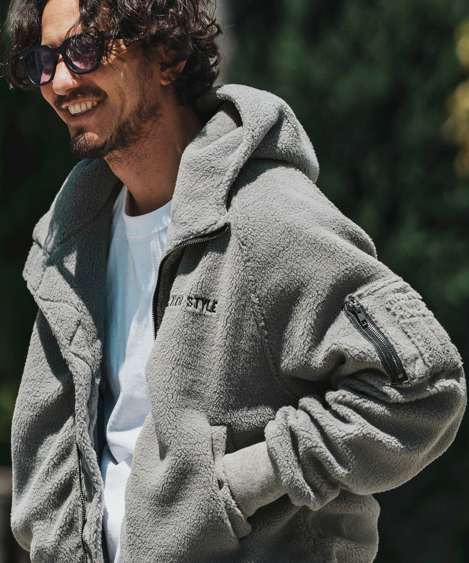 felkod(フィルコッド)】Soft Boa Hooded MA-1 MA-1ジャケット
