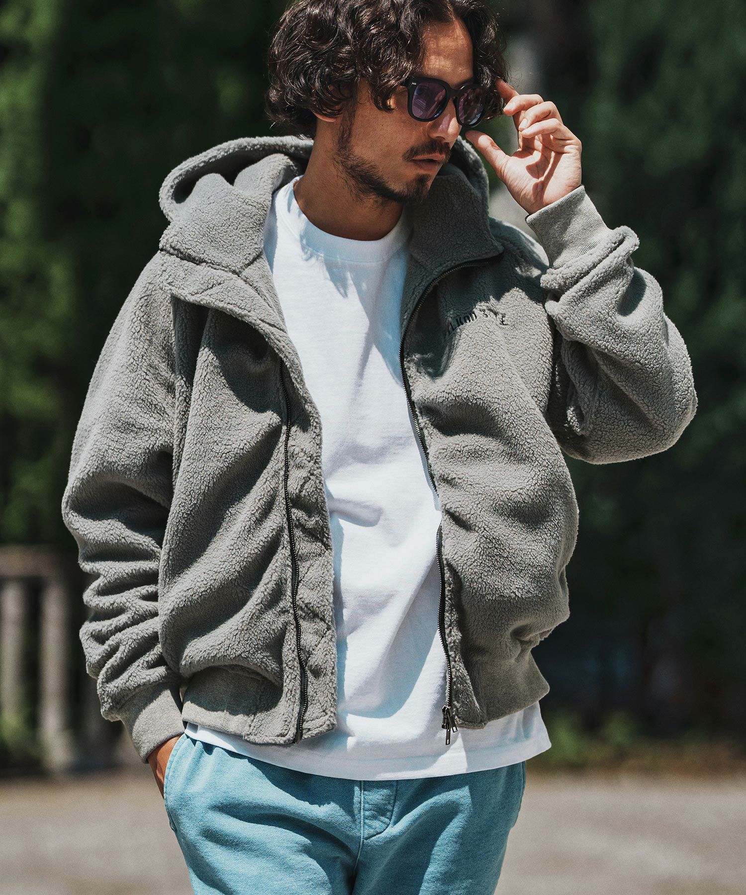 felkod(フィルコッド)】Soft Boa Hooded MA-1 MA-1ジャケット