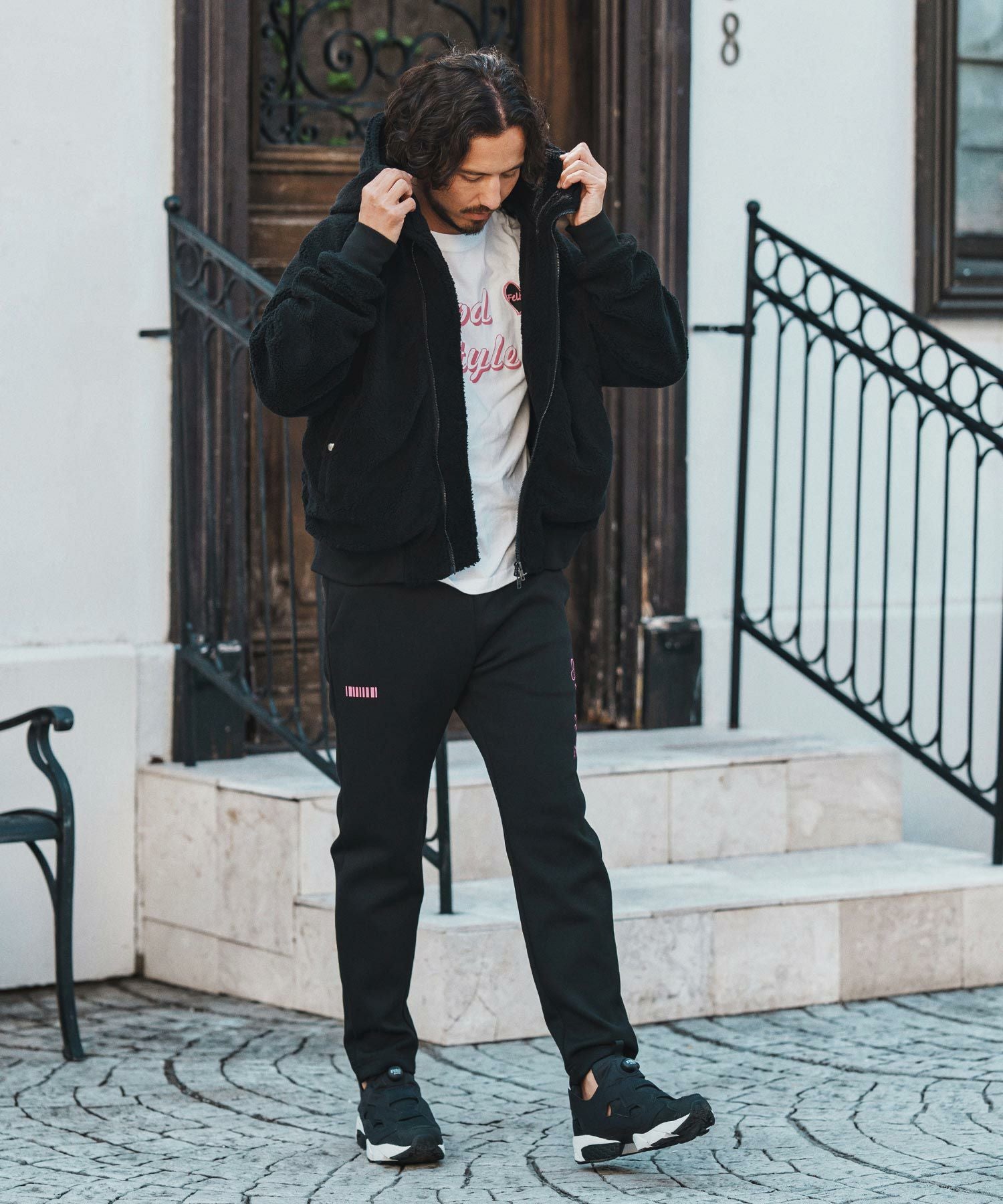 felkod(フィルコッド)】Soft Boa Hooded MA-1 MA-1ジャケット