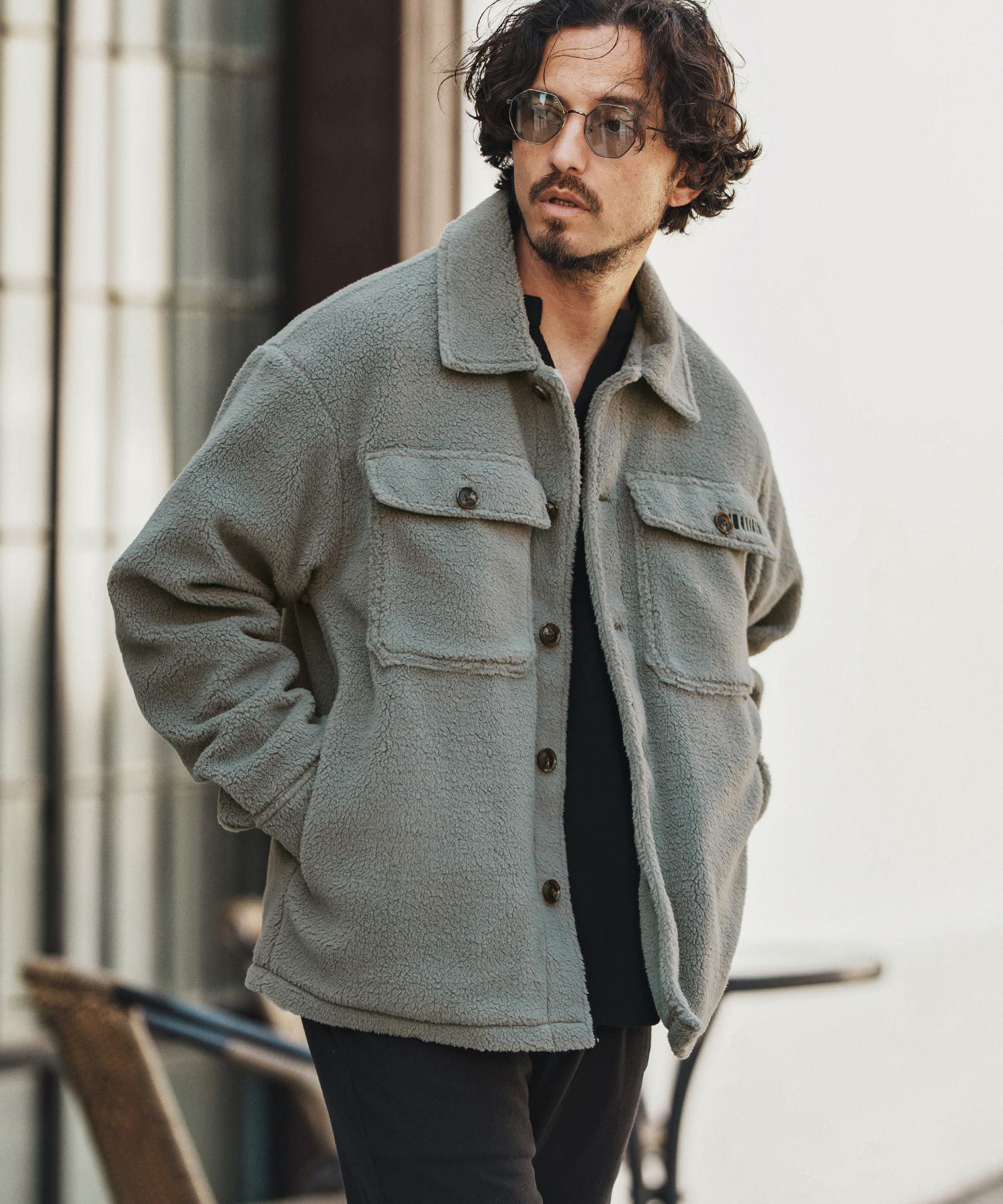 felkod(フィルコッド)】Soft Boa CPO Jacket CPOジャケット(F25A010