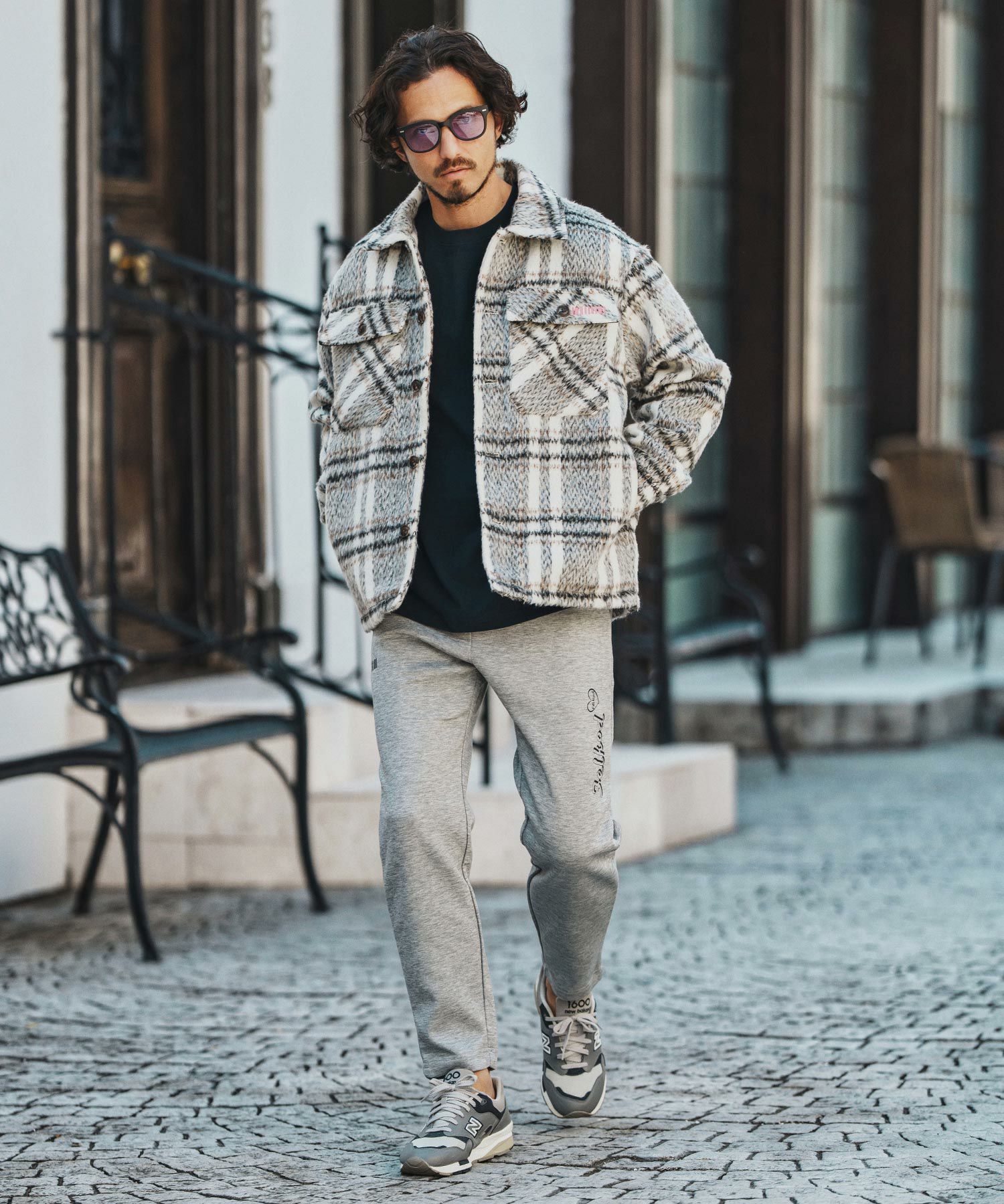 felkod(フィルコッド)】Shaggy Check CPO Jacket シャギージャケット