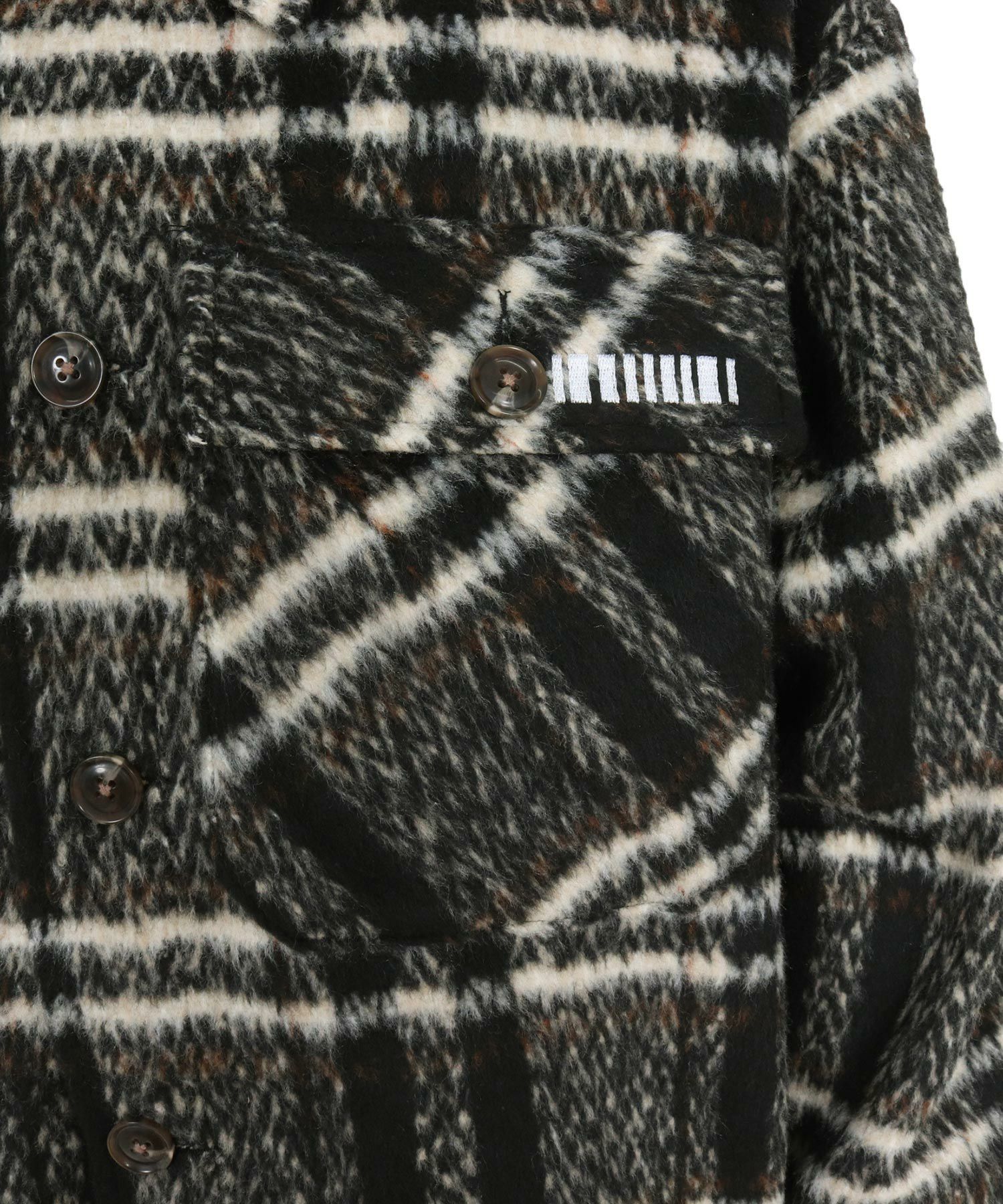felkod(フィルコッド)】Shaggy Check CPO Jacket シャギージャケット