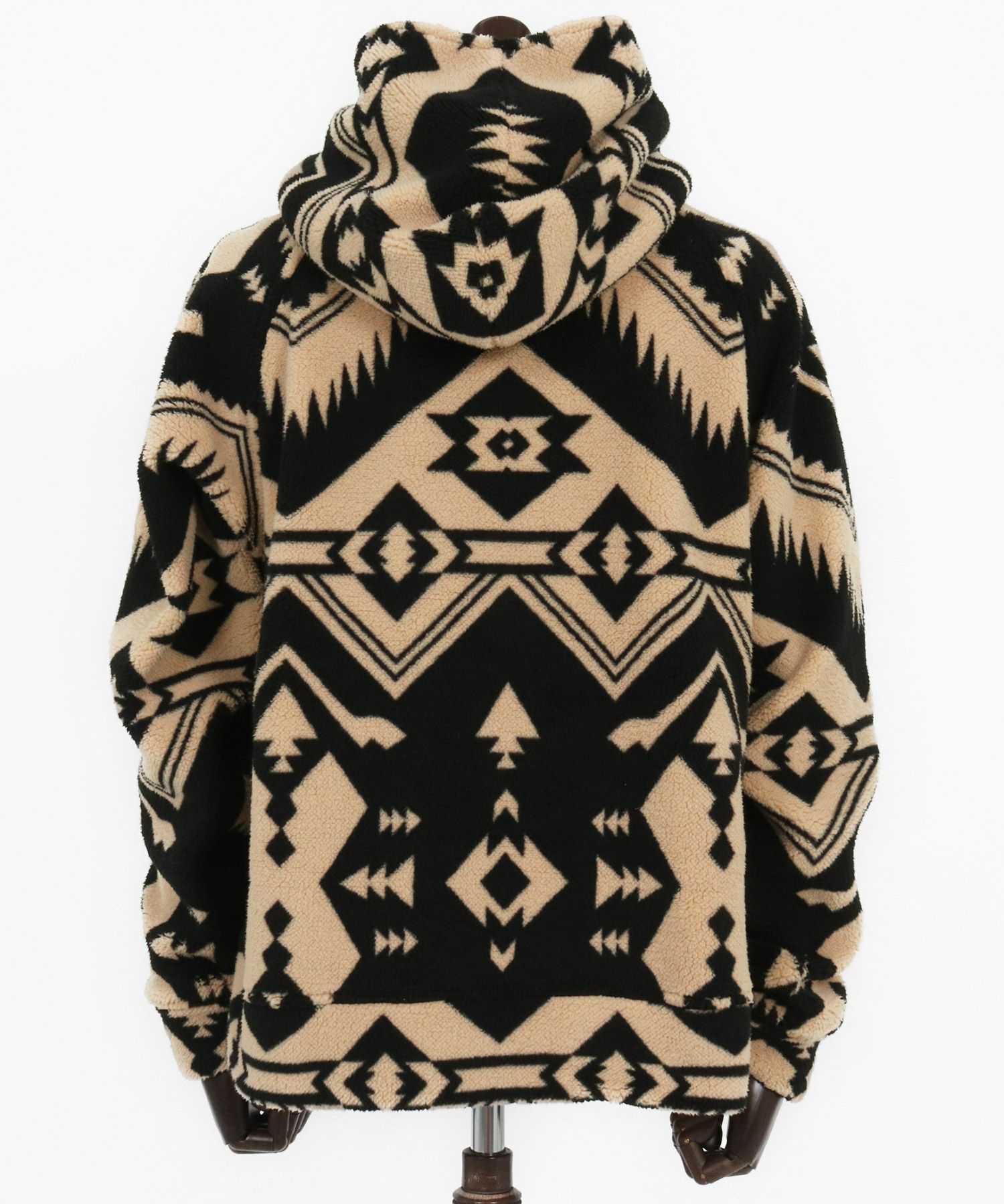 felkod(フィルコッド)】Ortega Pattern Fleece Parka フリースパーカー