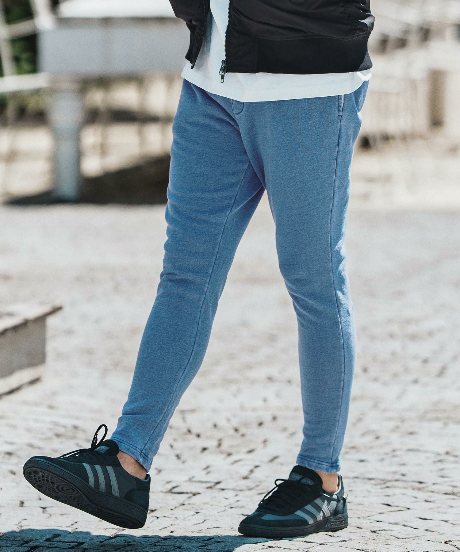 felkod(フィルコッド)】 Knit Denim Spindle Pants スピンドルパンツ