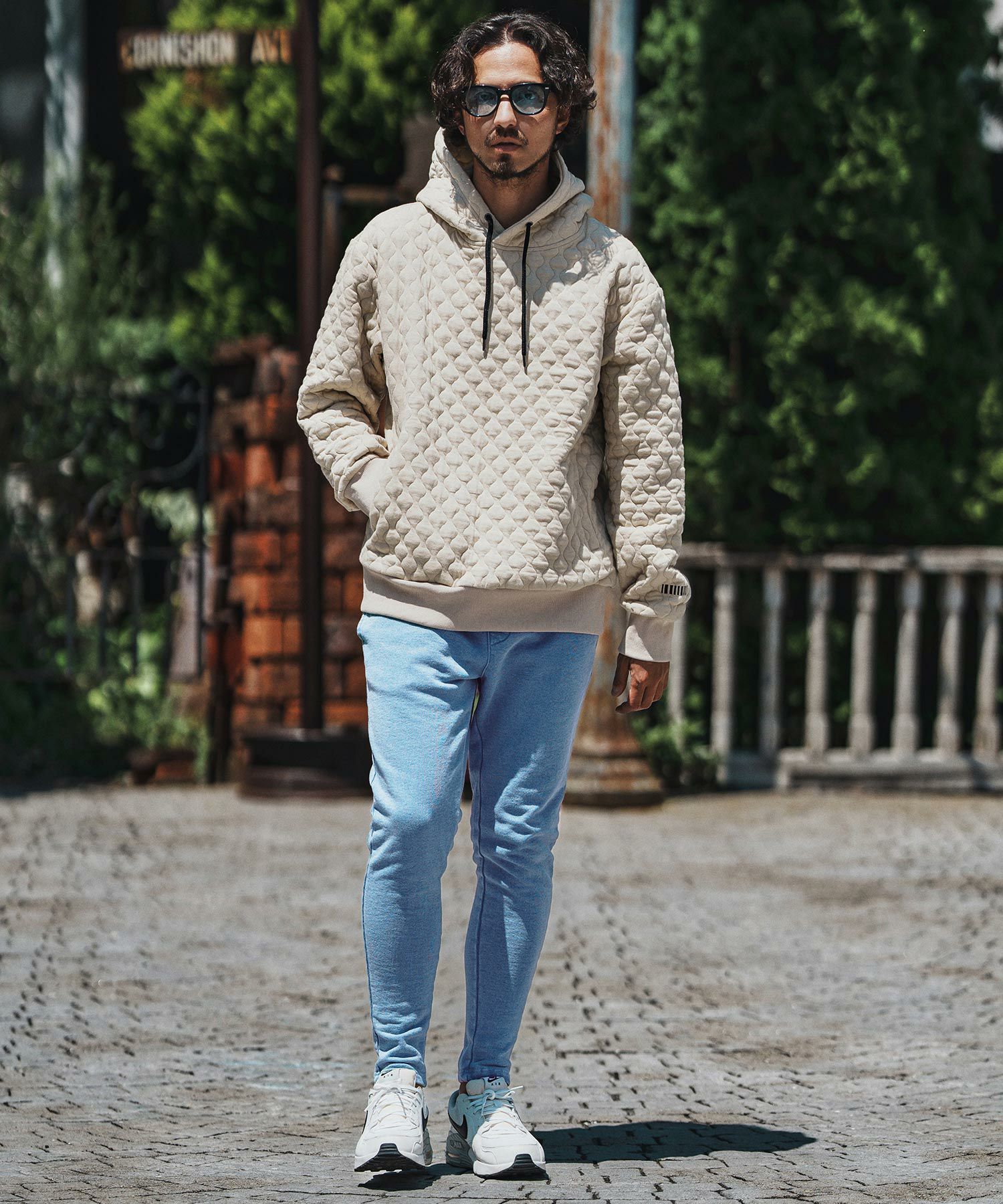 felkod(フィルコッド)】 Knit Denim Spindle Pants スピンドルパンツ