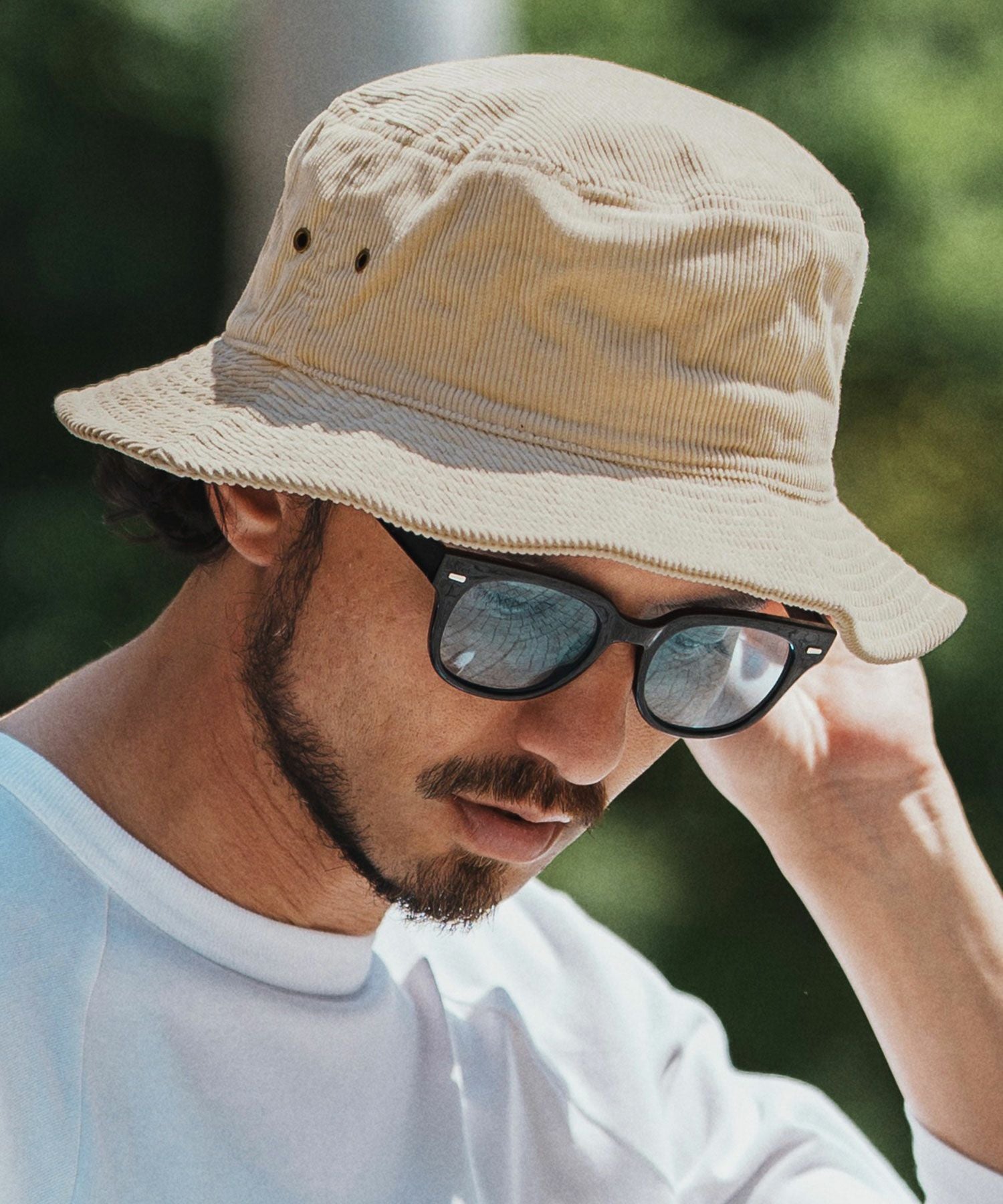 felkod(フィルコッド)】Barcode Embroidery Corduroy Buket Hat