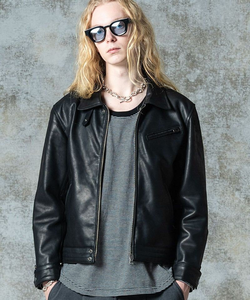 glamb(グラム)】Hidden Valley Leather Jacket ヒドゥンバレーレザー