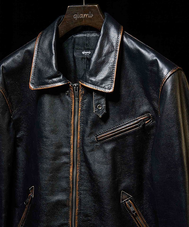 glamb(グラム)】Hidden Valley Leather Jacket ヒドゥンバレーレザー