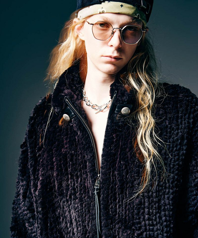 glamb(グラム)】Rabbit Fur Jacket ラビットファージャケット(GB0325