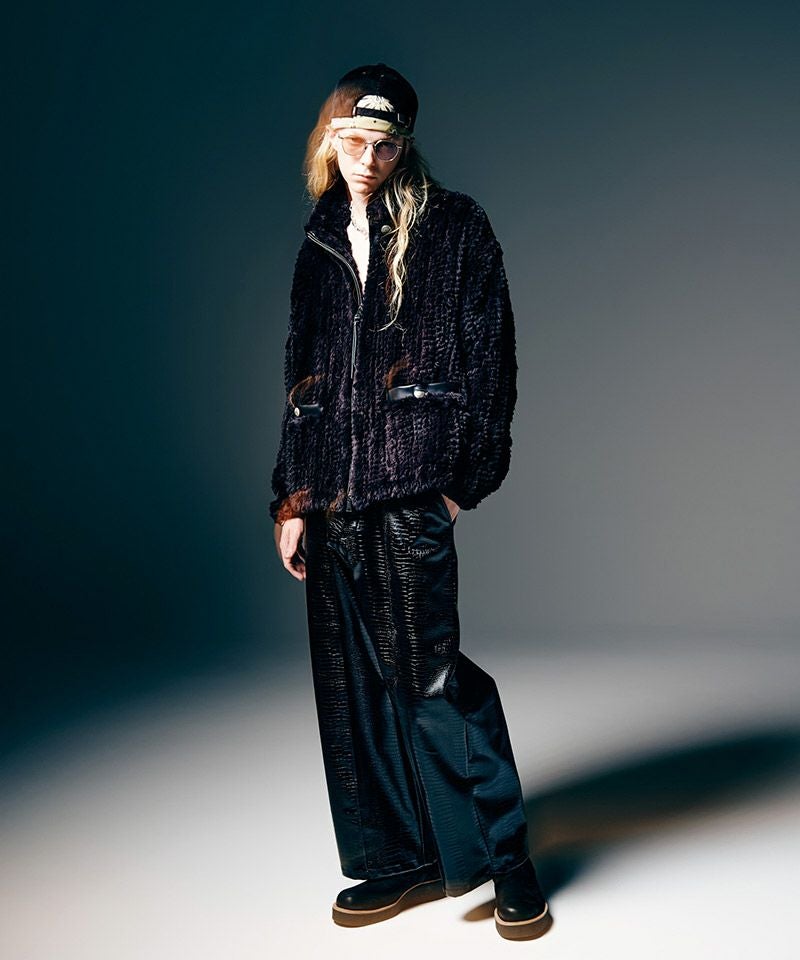 glamb(グラム)】Rabbit Fur Jacket ラビットファージャケット(GB0325