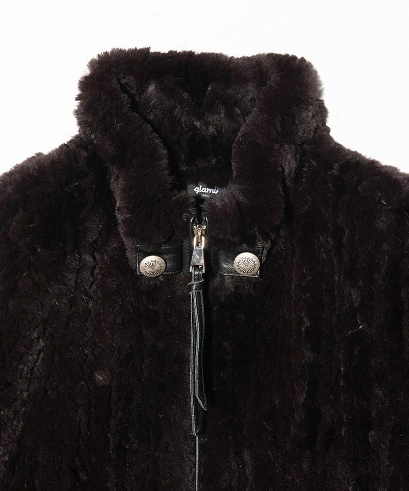 glamb(グラム)】Rabbit Fur Jacket ラビットファージャケット(GB0325 