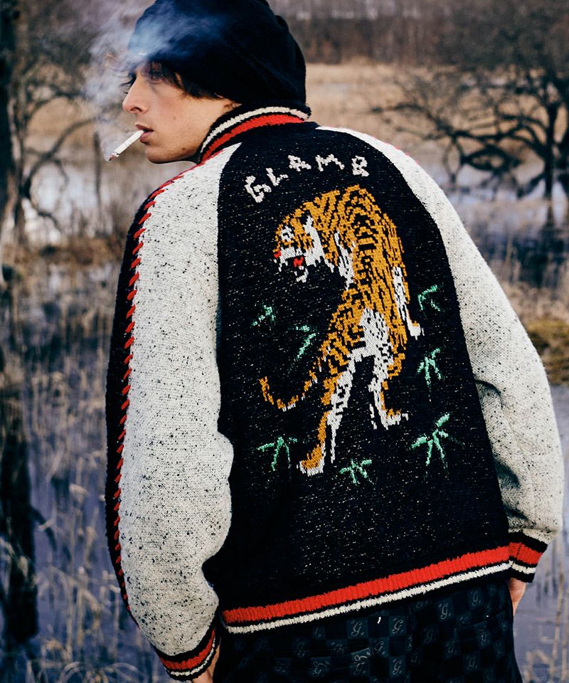 glamb Reversible ska JKT / リバーシブルスカジャンパー GB0325/JKT02 : Knit Ska Jumper / ニットスカジャンパー | glamb