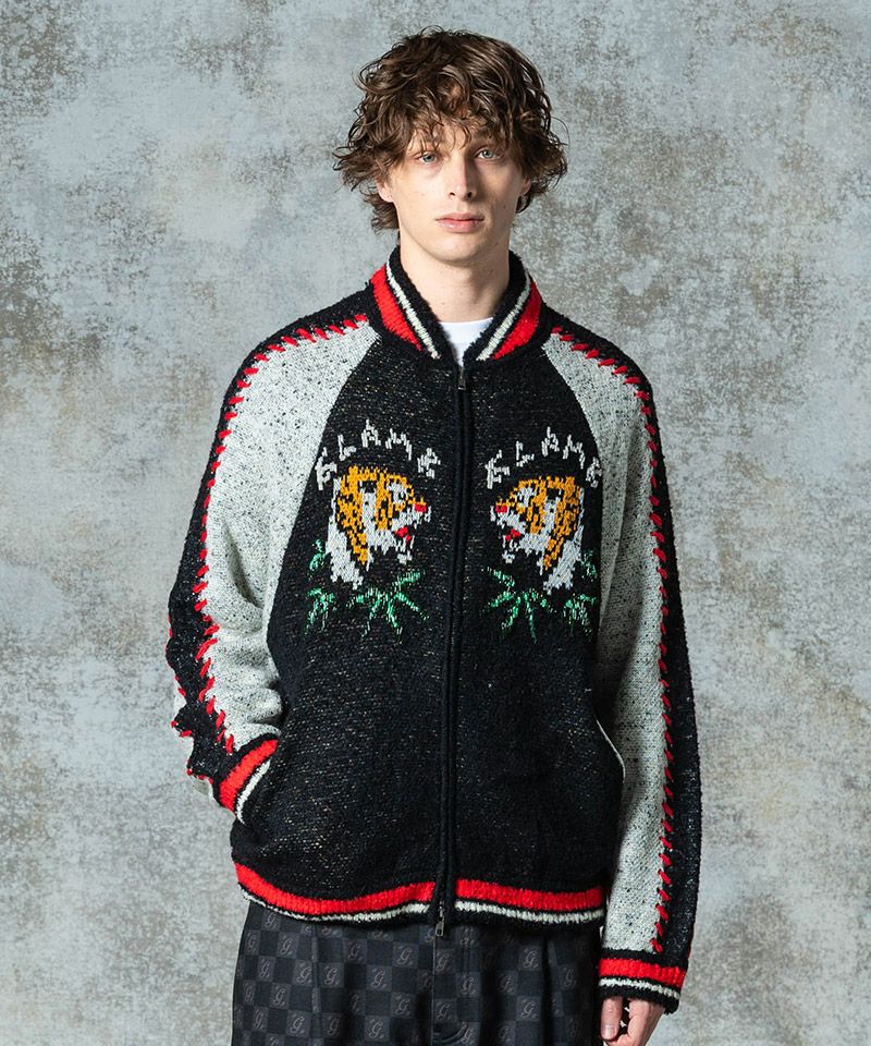 glamb(グラム)】Knit Ska Jumper ニットスカジャンパー(GB0325-JKT02