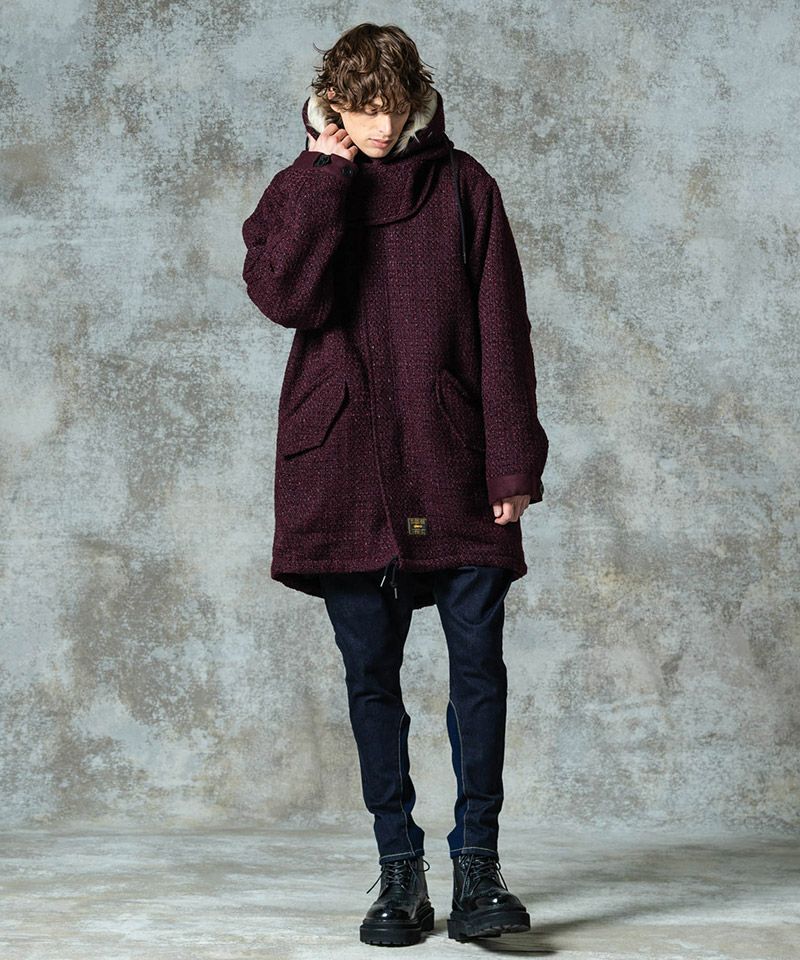 glamb(グラム)】High Neck Mods Coat ハイネックモッズコート(GB0325