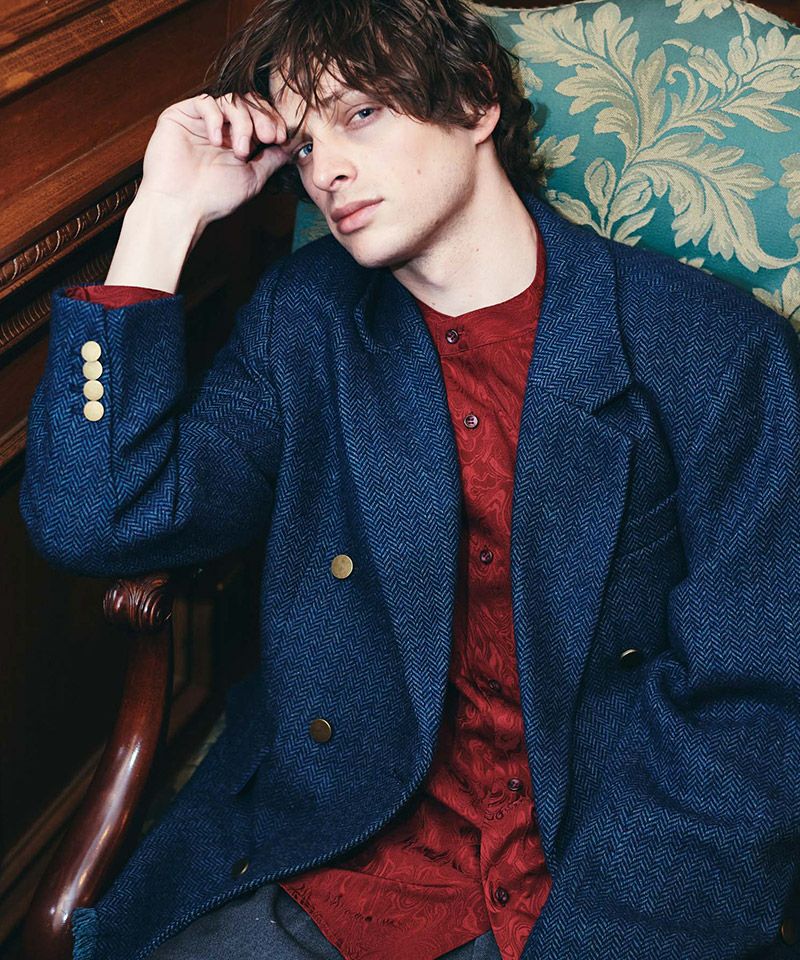 極美品✨ glamb グラム テーラードジャケット 銀ボタン ツイード 総柄 glamb(グラム)】Damage Tailored Jacket ダメージテーラードジャケット