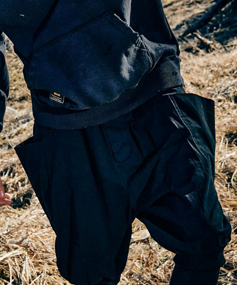 glamb(グラム)】Sarrouel Rib Cropped Pants サルエルリブクロップド