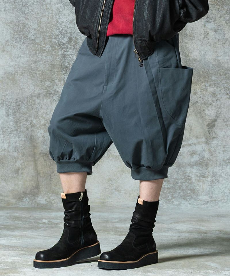 glamb(グラム)】Sarrouel Rib Cropped Pants サルエルリブクロップド