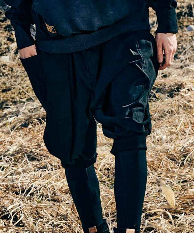 glamb(グラム)】Sarrouel Rib Cropped Pants サルエルリブクロップド
