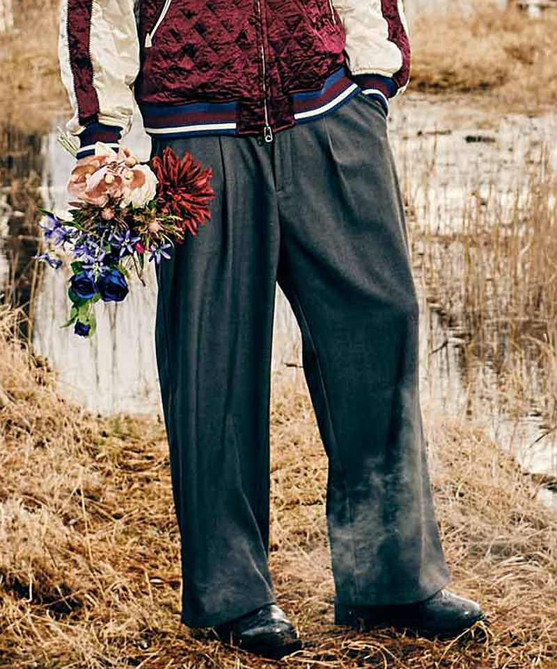 glamb(グラム)】Grace Wide Slacks グレースワイドスラックス パンツ