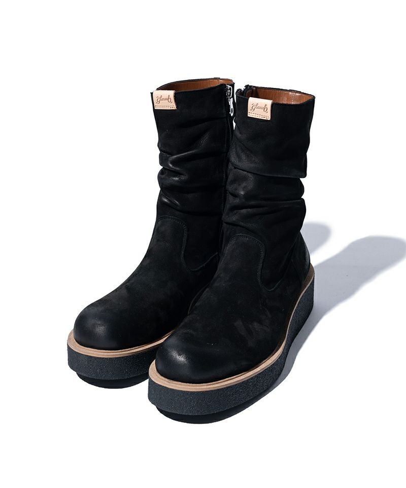 glamb(グラム)】Drape Work Boots ドレープワークブーツ(GB0325-AC02