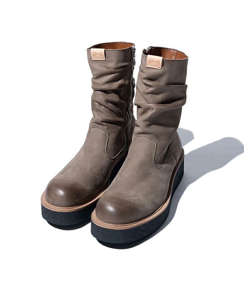 glamb(グラム)】Drape Work Boots ドレープワークブーツ(GB0325-AC02