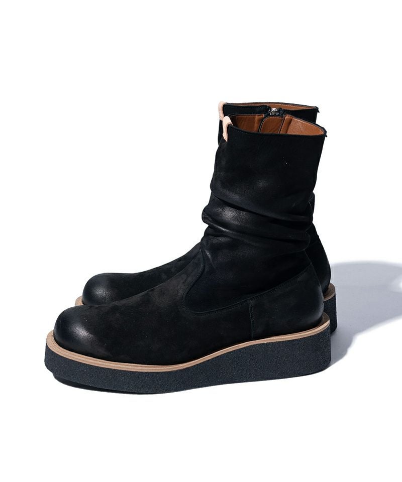 glamb(グラム)】Drape Work Boots ドレープワークブーツ(GB0325-AC02