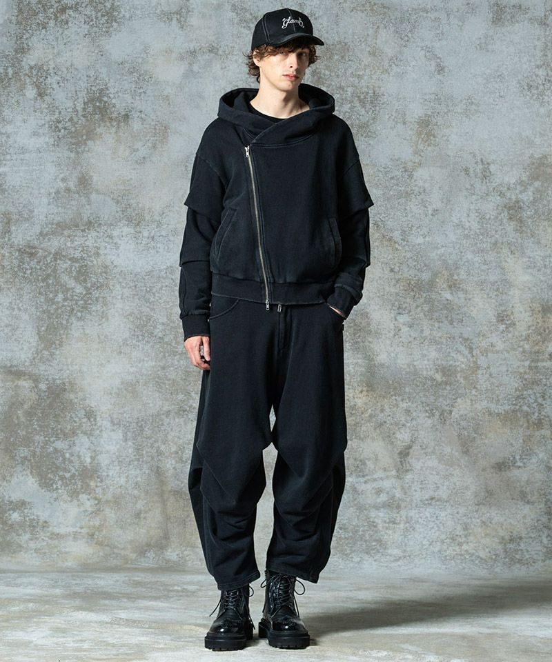 glamb(グラム)】Distorted Sweat Set Up ディストーテッドセットアップ