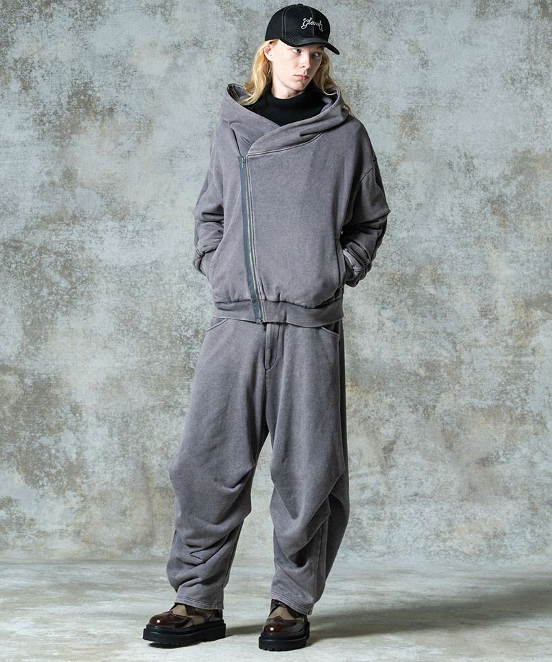 glamb(グラム)】Distorted Sweat Set Up ディストーテッドセットアップ