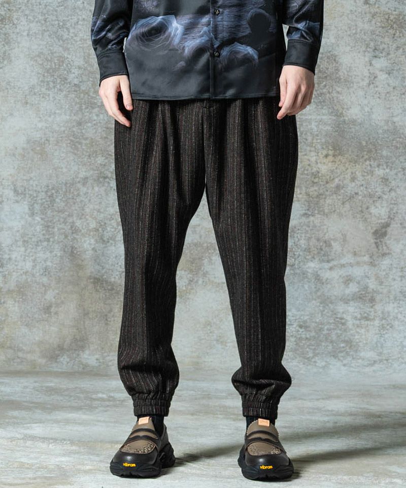 glamb(グラム)】Deformed Tweed Slacks デフォームツイードスラックス