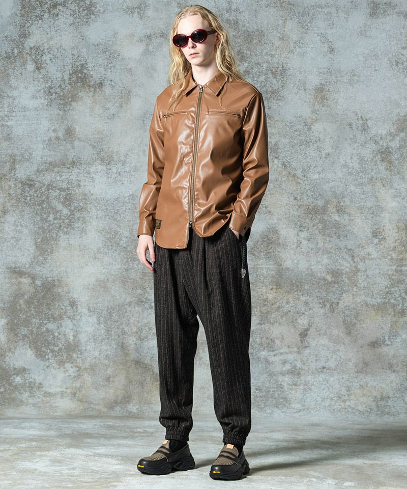glamb(グラム)】Deformed Tweed Slacks デフォームツイードスラックス