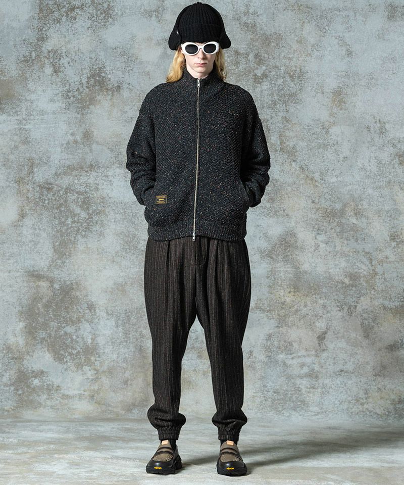 glamb(グラム)】Deformed Tweed Slacks デフォームツイードスラックス