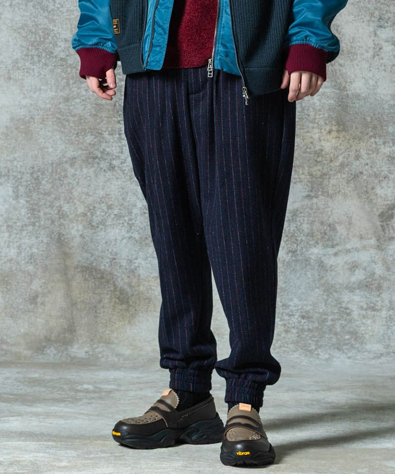 glamb(グラム)】Deformed Tweed Slacks デフォームツイードスラックス