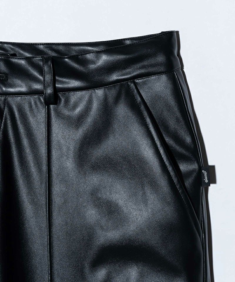 新品未使用 glamb レザーパンツ グラム M 予約商品】glamb(グラム)GB0125/P07 : Synth Leather Track Pants