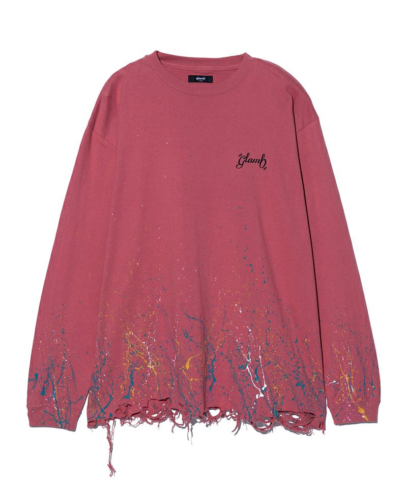 glamb(グラム)】Damage Splash Paint Cutsew ダメージスプラッシュ 