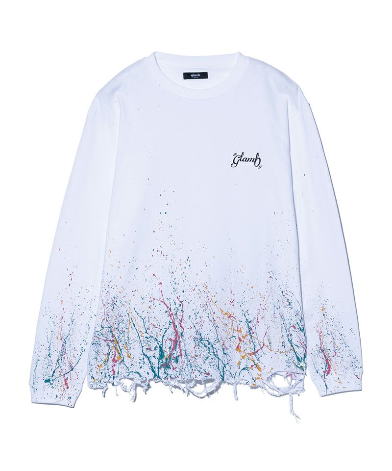 glamb(グラム)】Damage Splash Paint Cutsew ダメージスプラッシュ 