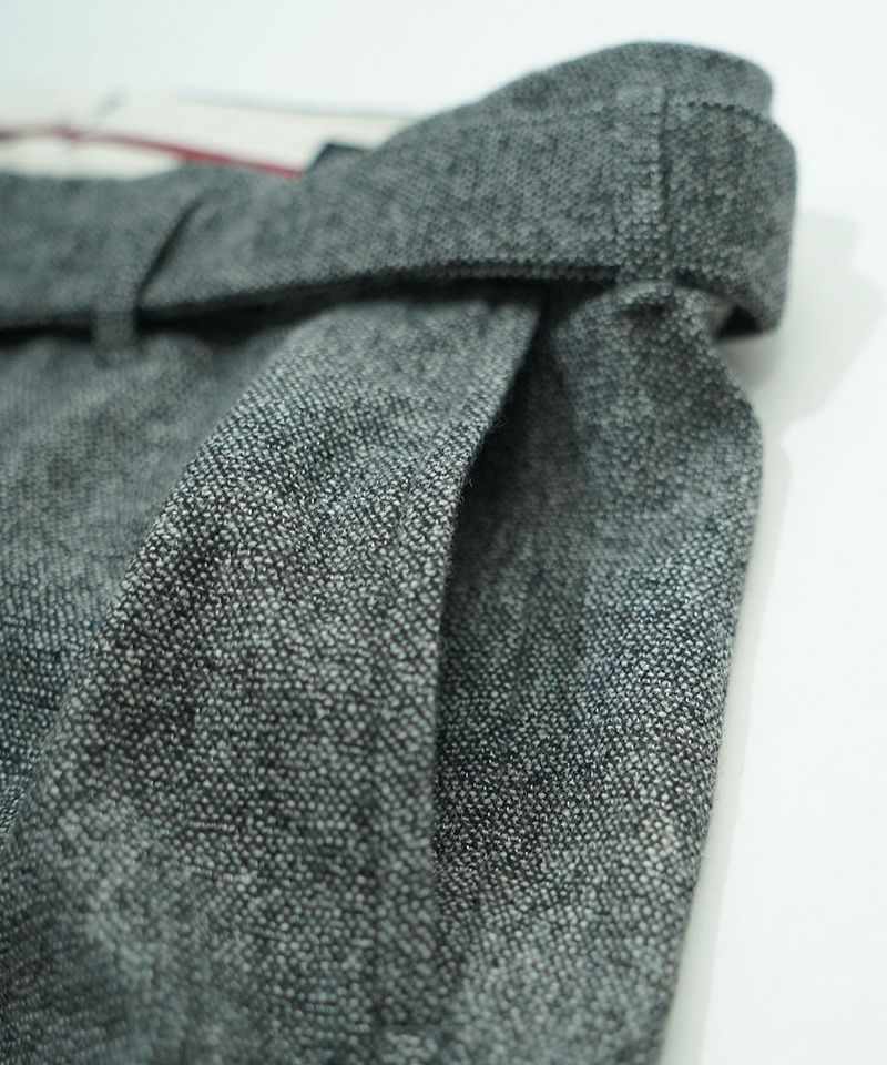 パンツ ego tripping WIDE FOLD BACK TROUSERS EGO TRIPPING(エゴトリッピング)】Bishupan ウールワイドパンツ(626506