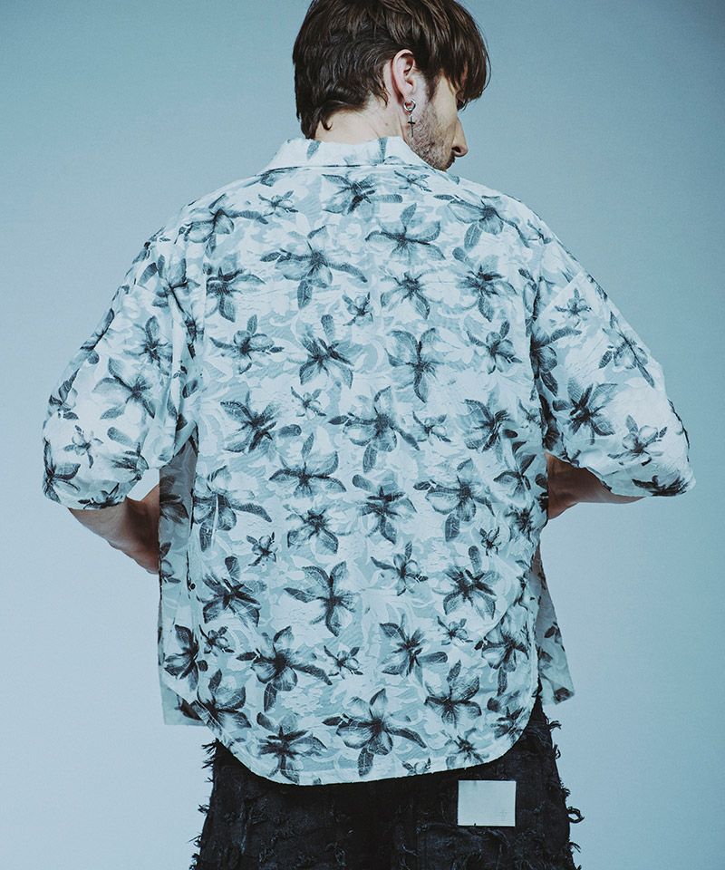 30%OFF【NO ID.(ノーアイディー)】ｼｱｰﾌﾗﾜｰJQ-BIG-SH シャツ(456006