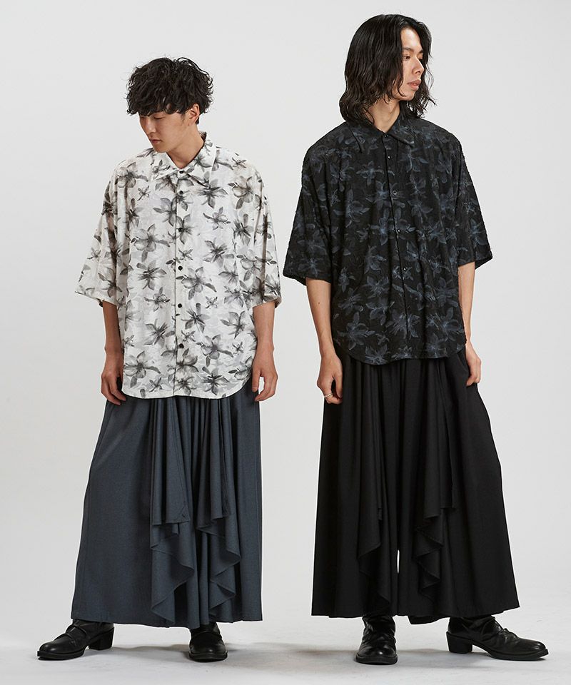 30%OFF【NO ID.(ノーアイディー)】ｼｱｰﾌﾗﾜｰJQ-BIG-SH シャツ(456006