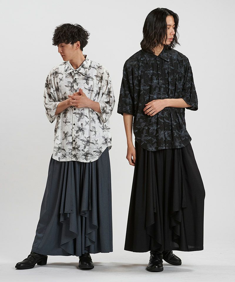 30%OFF【NO ID.(ノーアイディー)】ｼｱｰﾌﾗﾜｰJQ-BIG-SH シャツ(456006