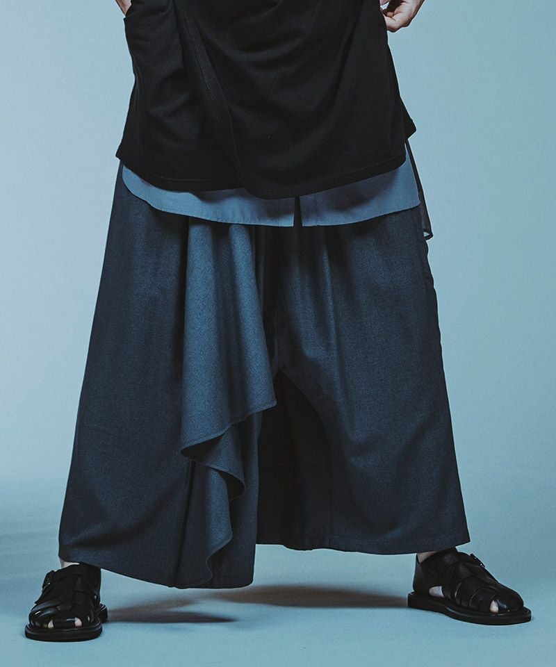 30%OFF【NO ID.(ノーアイディー)】ｷﾞｬｻﾞｰﾊﾞｷﾞｰﾄﾞﾚｰﾌﾟﾄﾗｳｻﾞｰｽﾞ パンツ