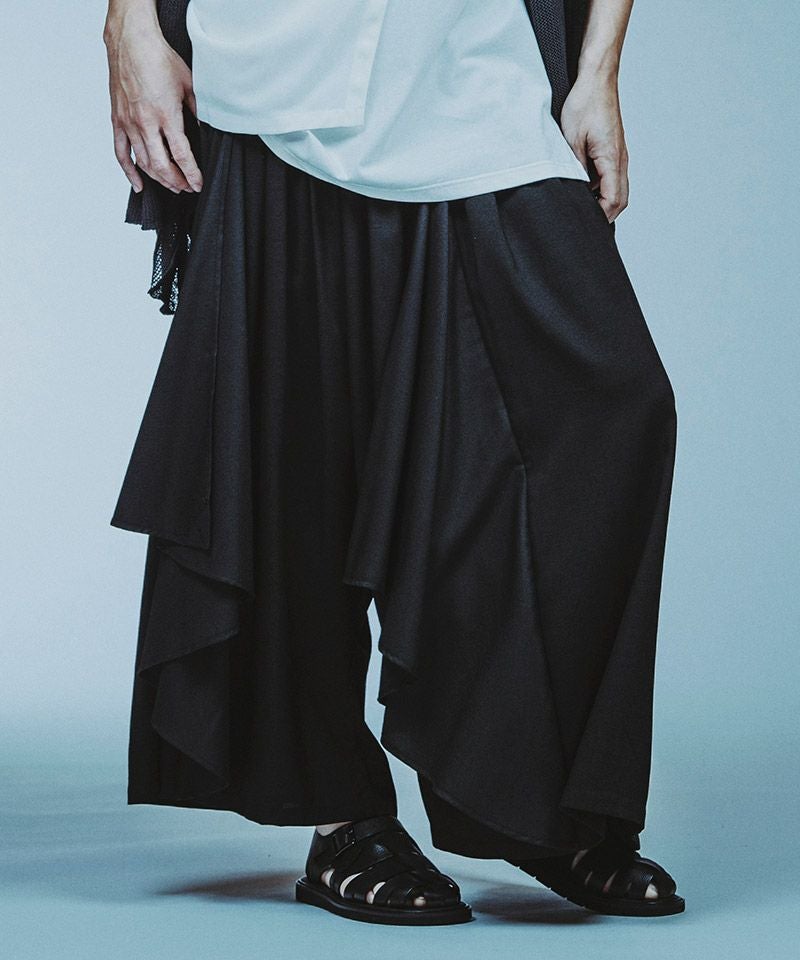 30%OFF【NO ID.(ノーアイディー)】ｷﾞｬｻﾞｰﾊﾞｷﾞｰﾄﾞﾚｰﾌﾟﾄﾗｳｻﾞｰｽﾞ パンツ