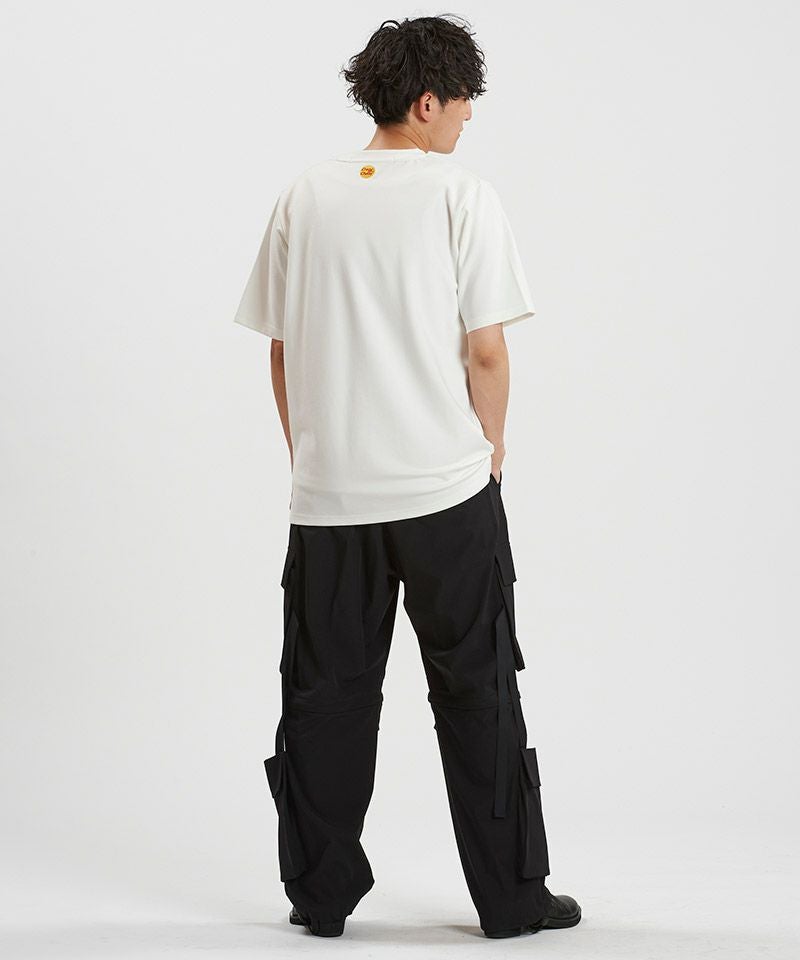 30%OFF【NO ID.(ノーアイディー)】ｴﾝﾌﾞﾛｲﾀﾞﾘｰﾒｯｾｰｼﾞC-N-T Tシャツ
