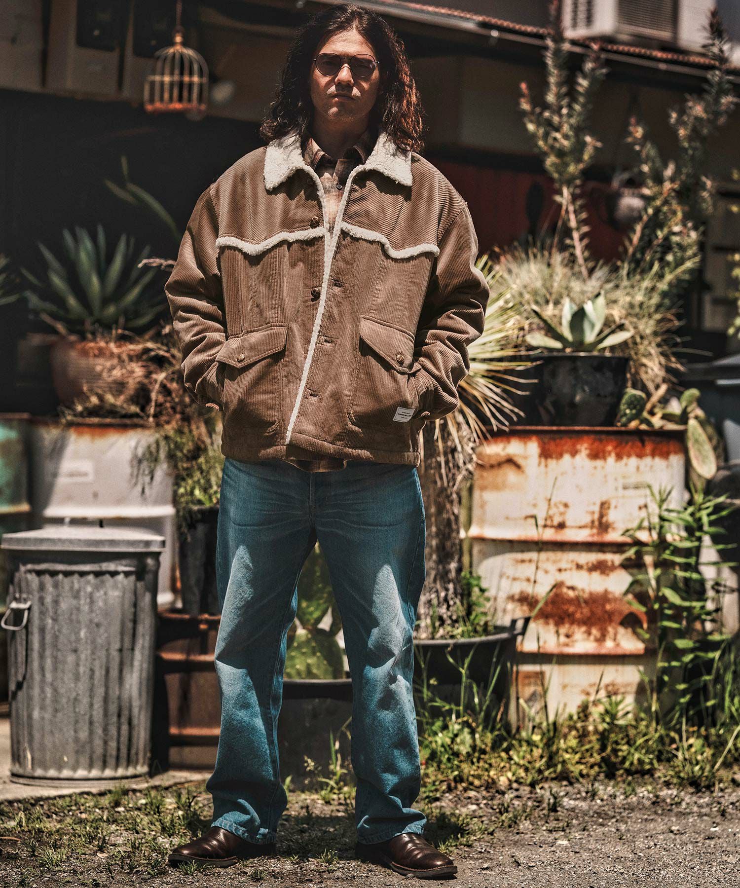 WONDER WALL MOTEL(ワンダーウォールモーテル)】CORDUROY WESTERN BOA