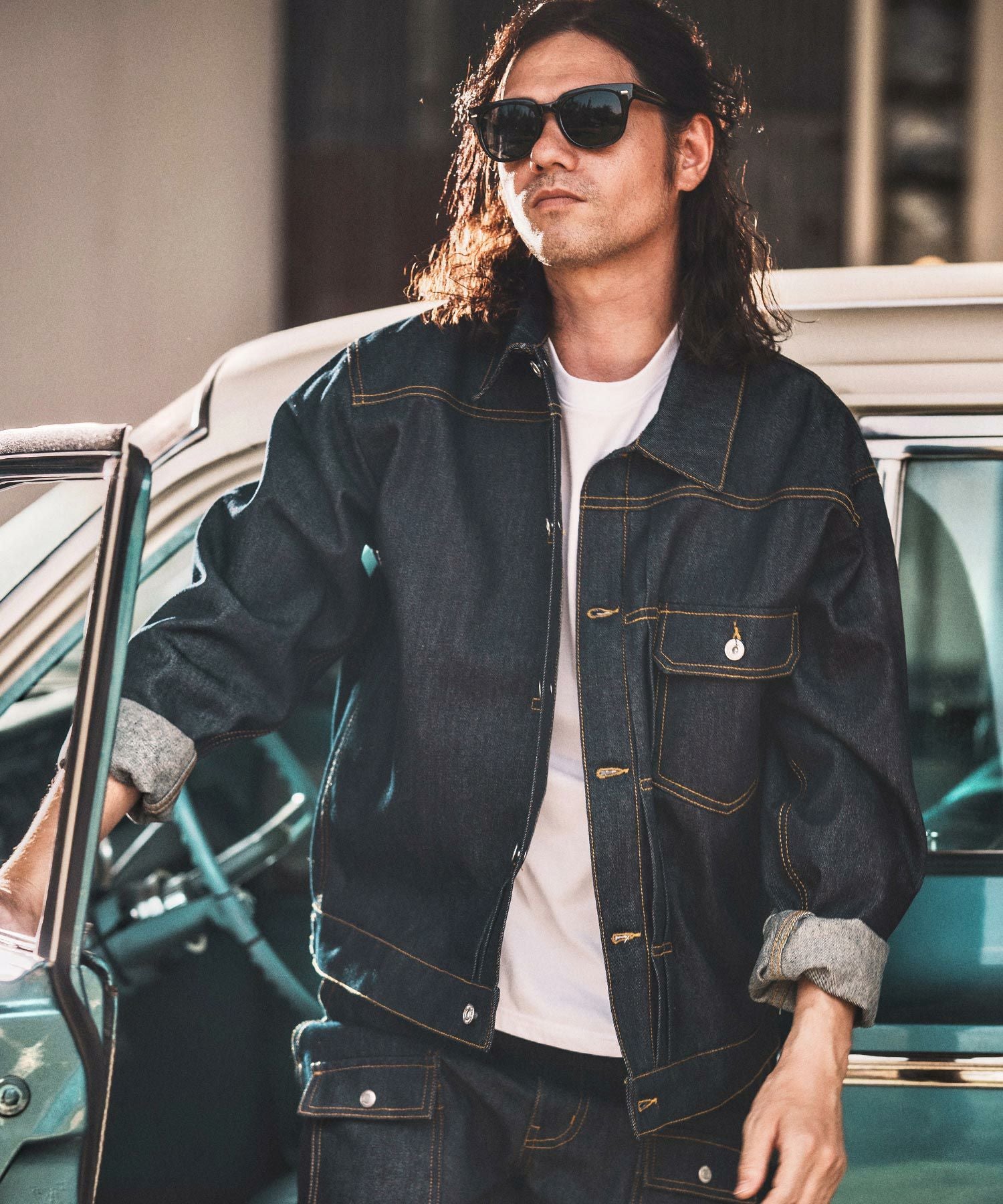 WONDER WALL MOTEL(ワンダーウォールモーテル)】RIGID DENIM JACKET（G