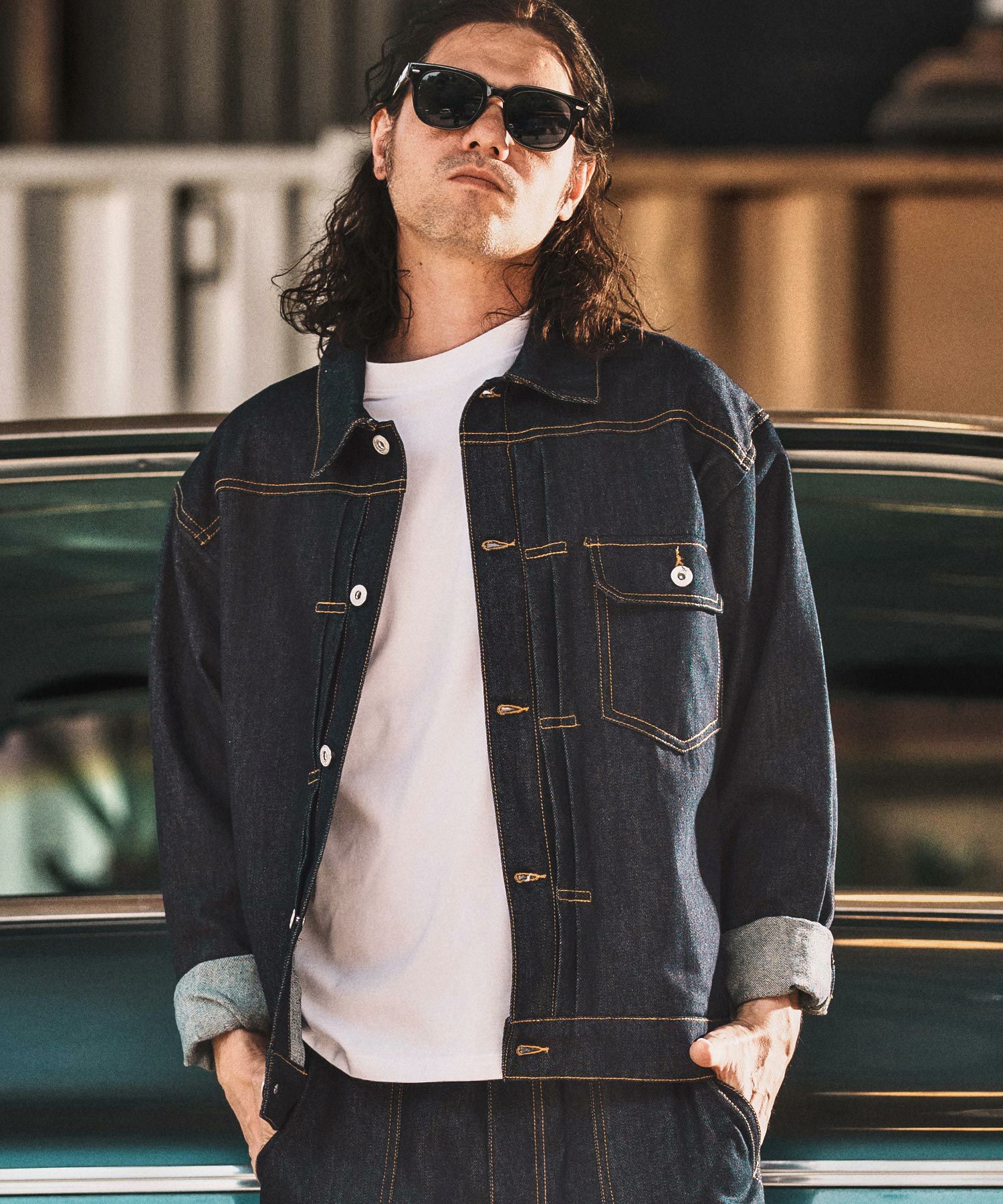ドゥロワー　 2024リジッドデニムGジャン WONDER WALL MOTEL(ワンダーウォールモーテル)】RIGID DENIM JACKET（G
