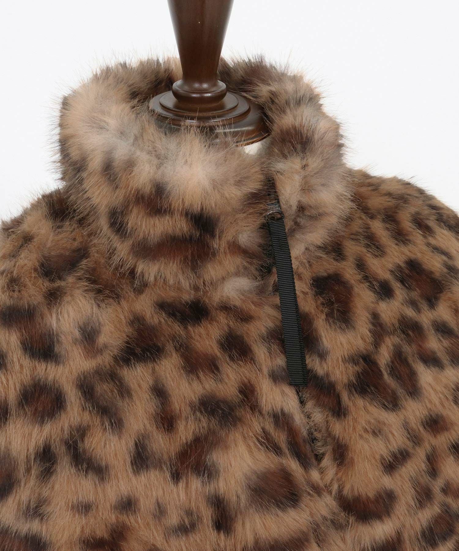WONDER WALL MOTEL(ワンダーウォールモーテル)】 LEOPARD FUR JKT