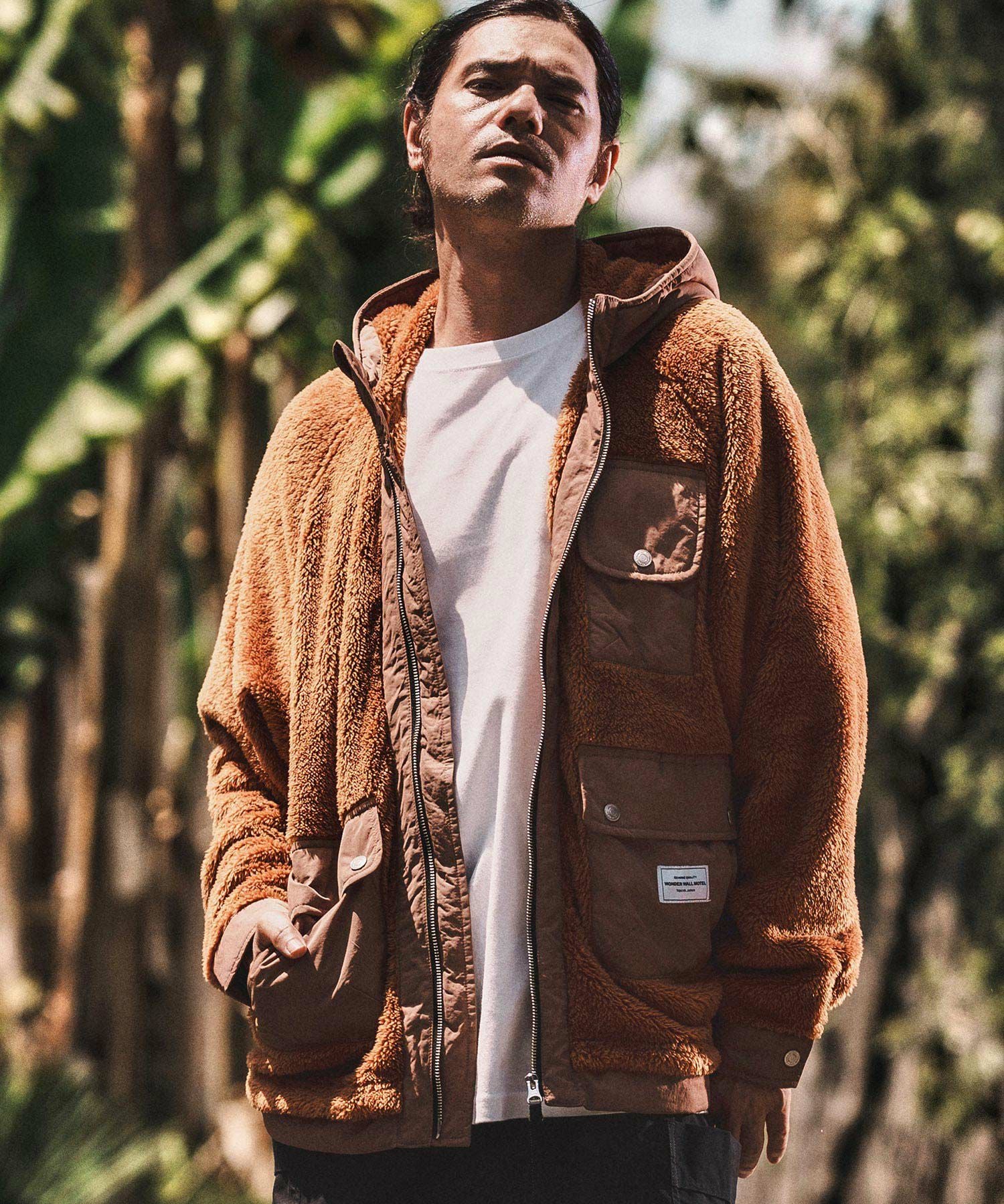 WONDER WALL MOTEL(ワンダーウォールモーテル)】 FLEECE COMBI JKT