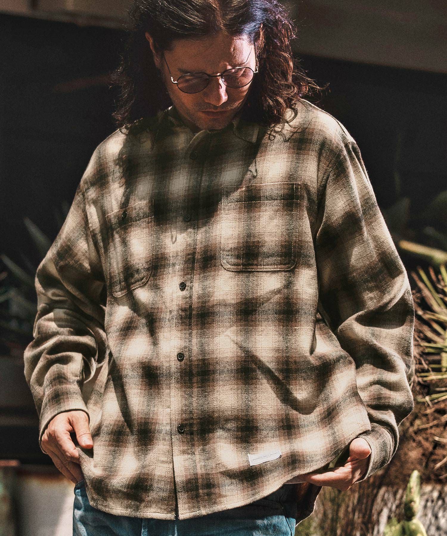 WONDER WALL MOTEL(ワンダーウォールモーテル)】CHECK SHIRT チェック